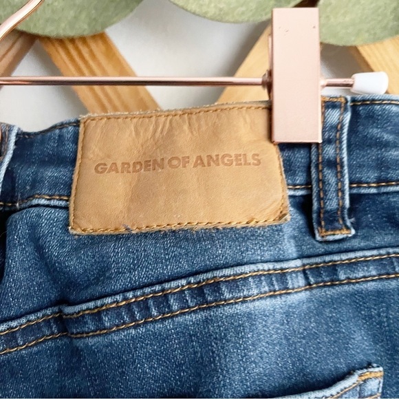 Garden of Angels Straight Leg High Rise Cropped Jeans - Picture 4 of 7